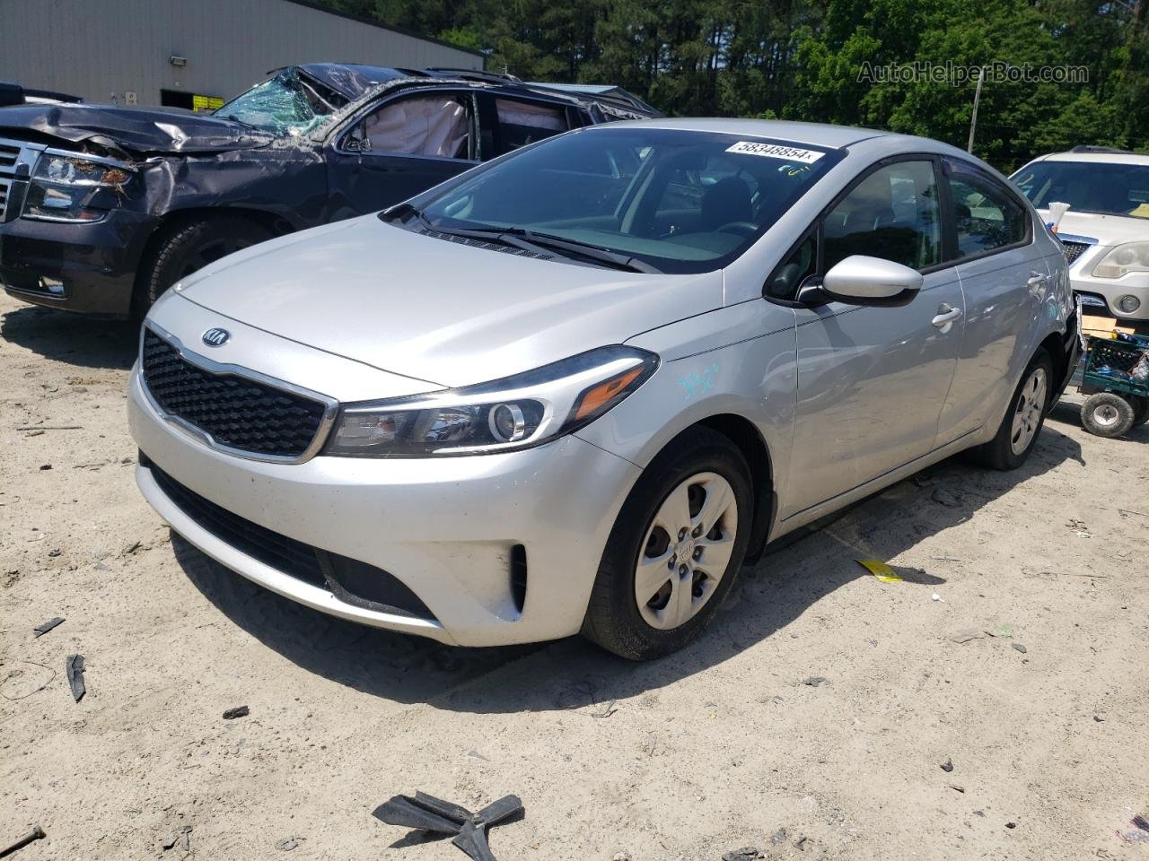 2018 Kia Forte Lx Silver vin: 3KPFK4A71JE235507