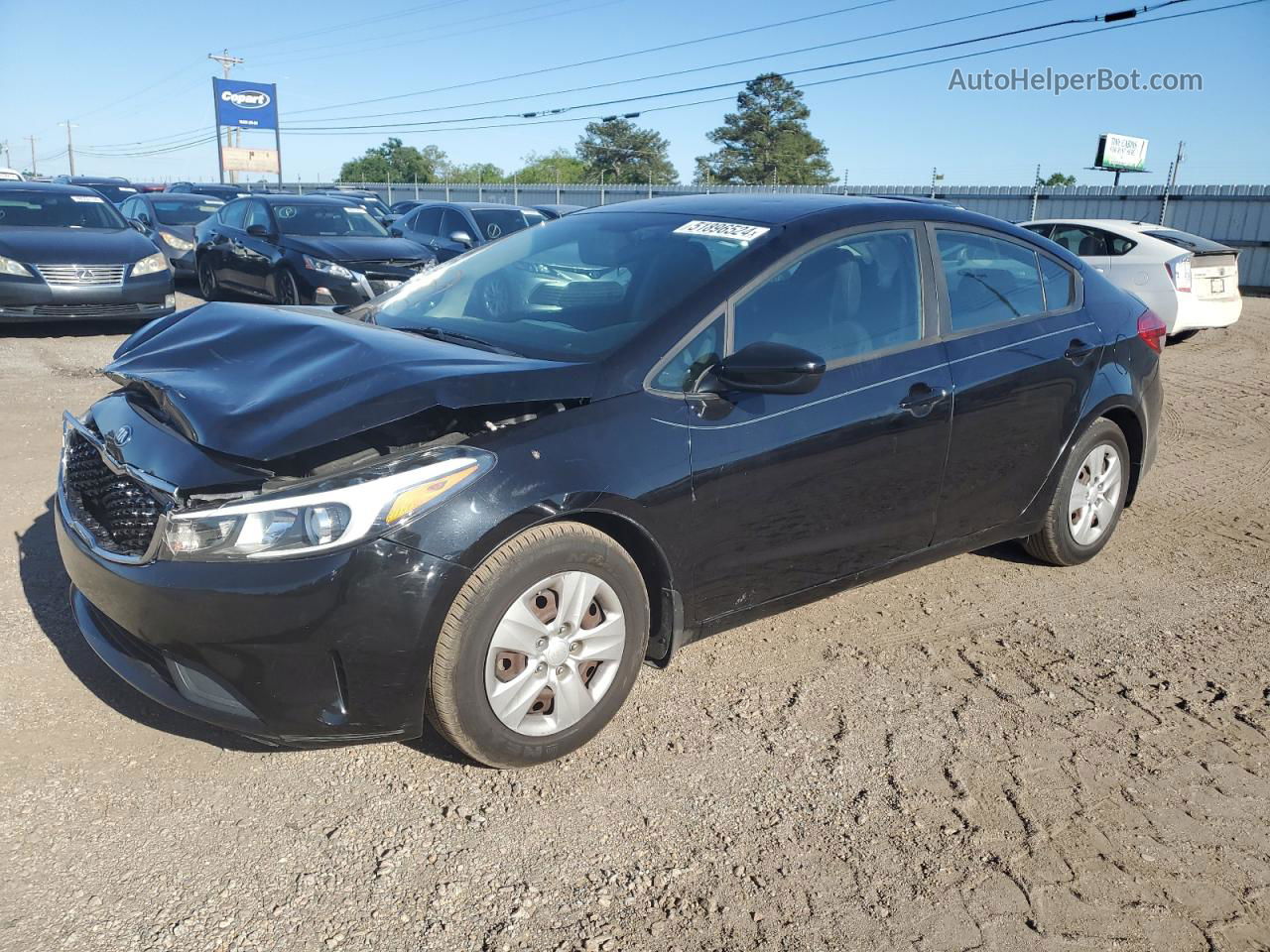 2018 Kia Forte Lx Black vin: 3KPFK4A71JE236656