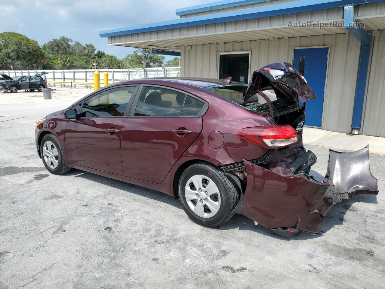 2018 Kia Forte Lx Burgundy vin: 3KPFK4A71JE258821