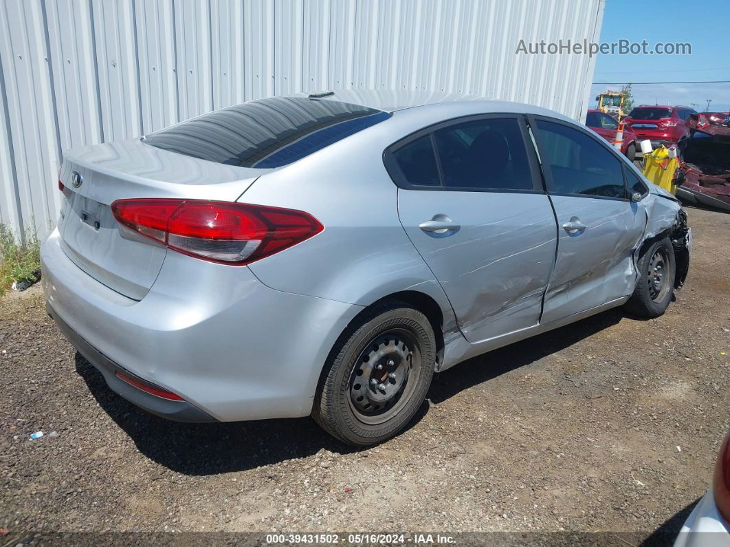 2017 Kia Forte Lx Silver vin: 3KPFK4A72HE011494