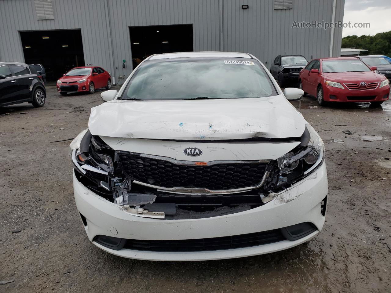 2017 Kia Forte Lx White vin: 3KPFK4A72HE017571