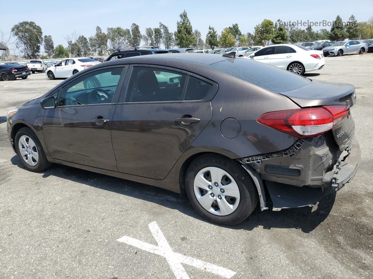 2017 Kia Forte Lx Brown vin: 3KPFK4A72HE035696