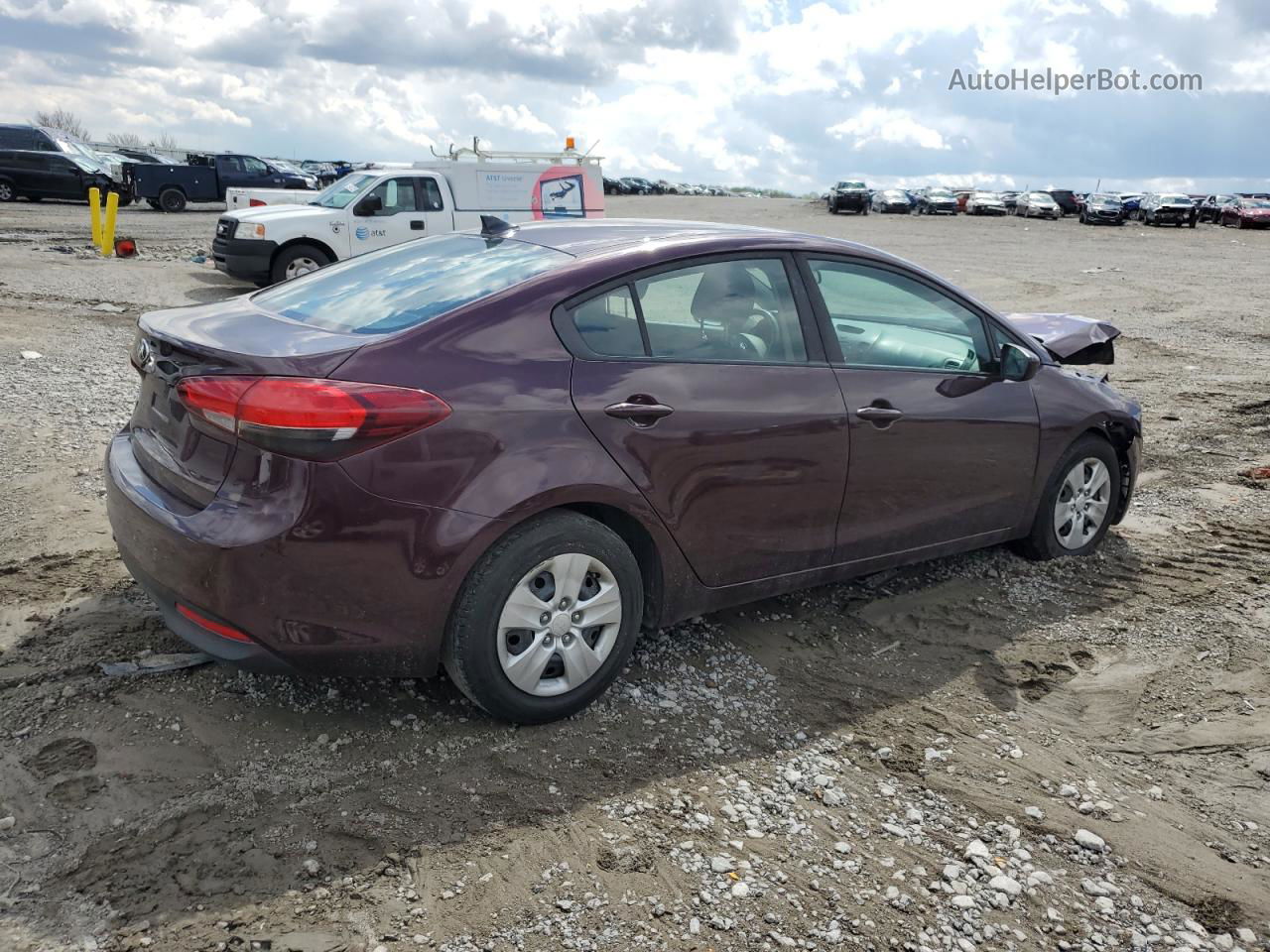 2017 Kia Forte Lx Purple vin: 3KPFK4A72HE039831