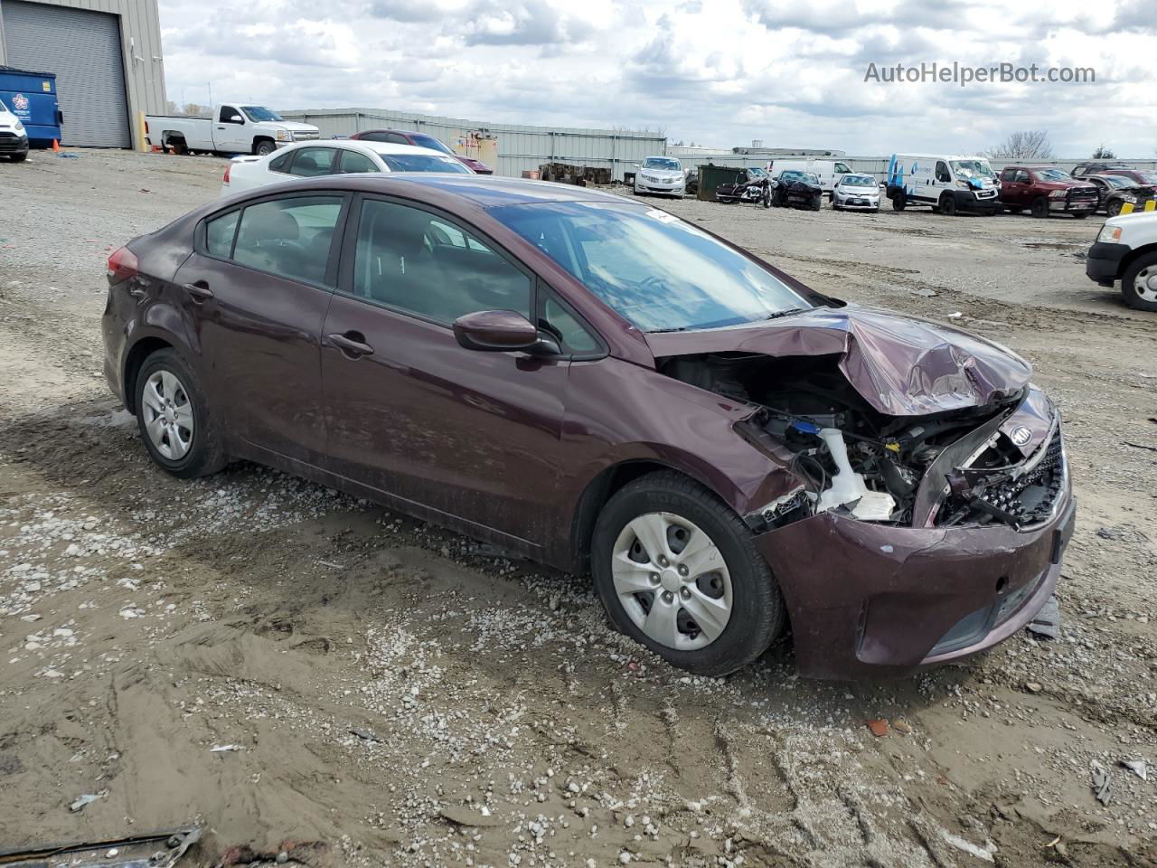 2017 Kia Forte Lx Purple vin: 3KPFK4A72HE039831