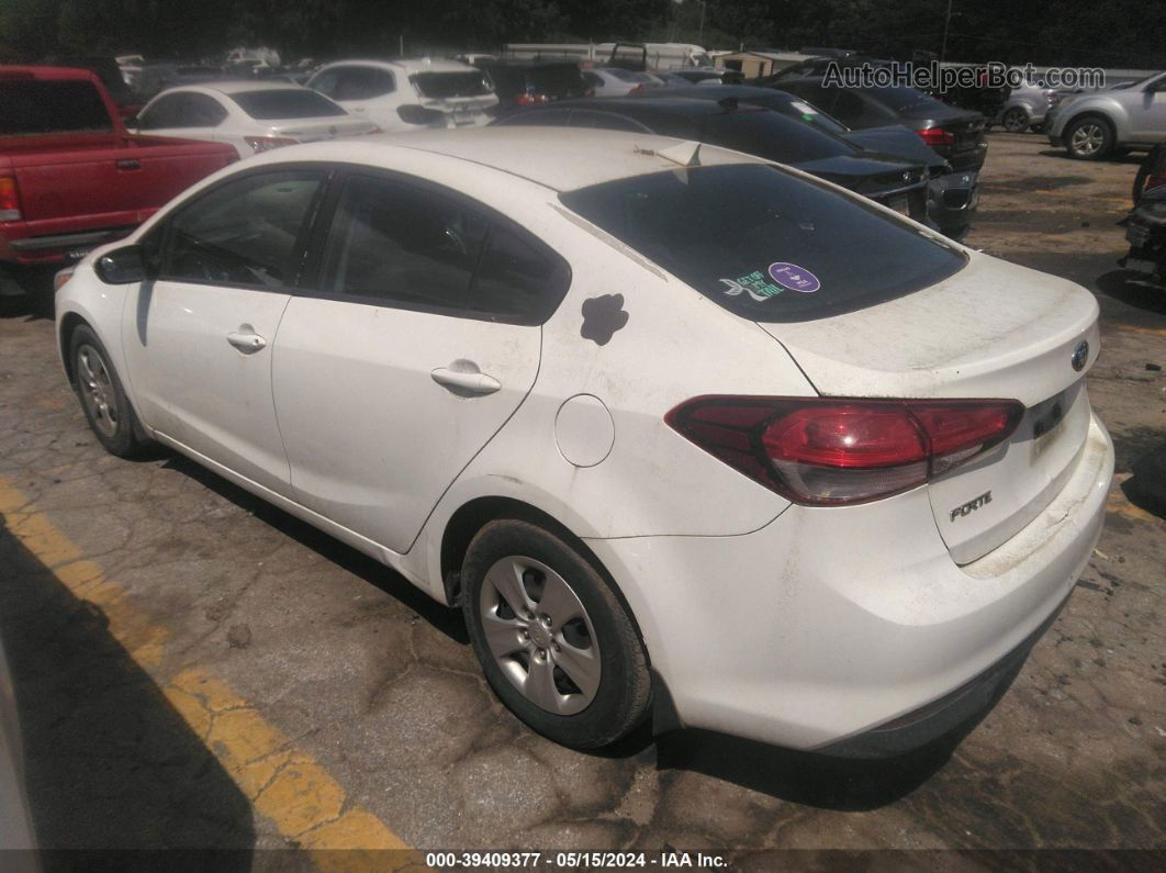 2017 Kia Forte Lx White vin: 3KPFK4A72HE058847