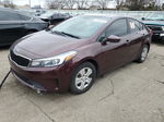 2017 Kia Forte Lx Maroon vin: 3KPFK4A72HE064258