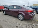 2017 Kia Forte Lx Maroon vin: 3KPFK4A72HE064258