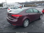 2017 Kia Forte Lx Burgundy vin: 3KPFK4A72HE066639