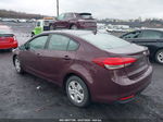 2017 Kia Forte Lx Burgundy vin: 3KPFK4A72HE066639