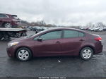 2017 Kia Forte Lx Burgundy vin: 3KPFK4A72HE066639