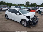 2017 Kia Forte Lx White vin: 3KPFK4A72HE072909