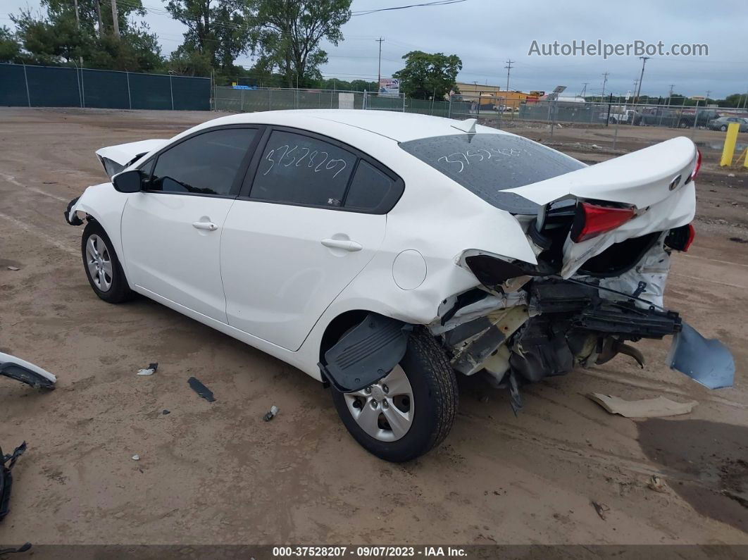 2017 Kia Forte Lx White vin: 3KPFK4A72HE072909