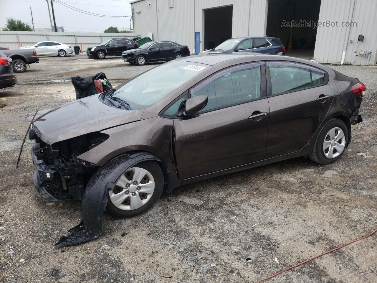 2017 Kia Forte Lx Brown vin: 3KPFK4A72HE152114