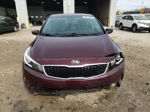 2017 Kia Forte Lx Burgundy vin: 3KPFK4A72HE156616