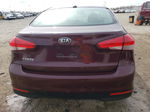 2017 Kia Forte Lx Burgundy vin: 3KPFK4A72HE156616