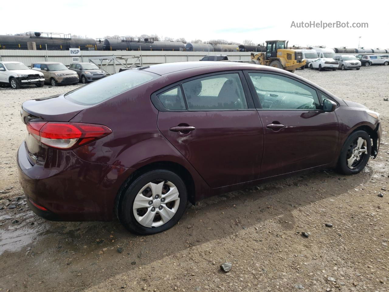 2017 Kia Forte Lx Burgundy vin: 3KPFK4A72HE156616