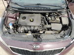 2017 Kia Forte Lx Burgundy vin: 3KPFK4A72HE156616