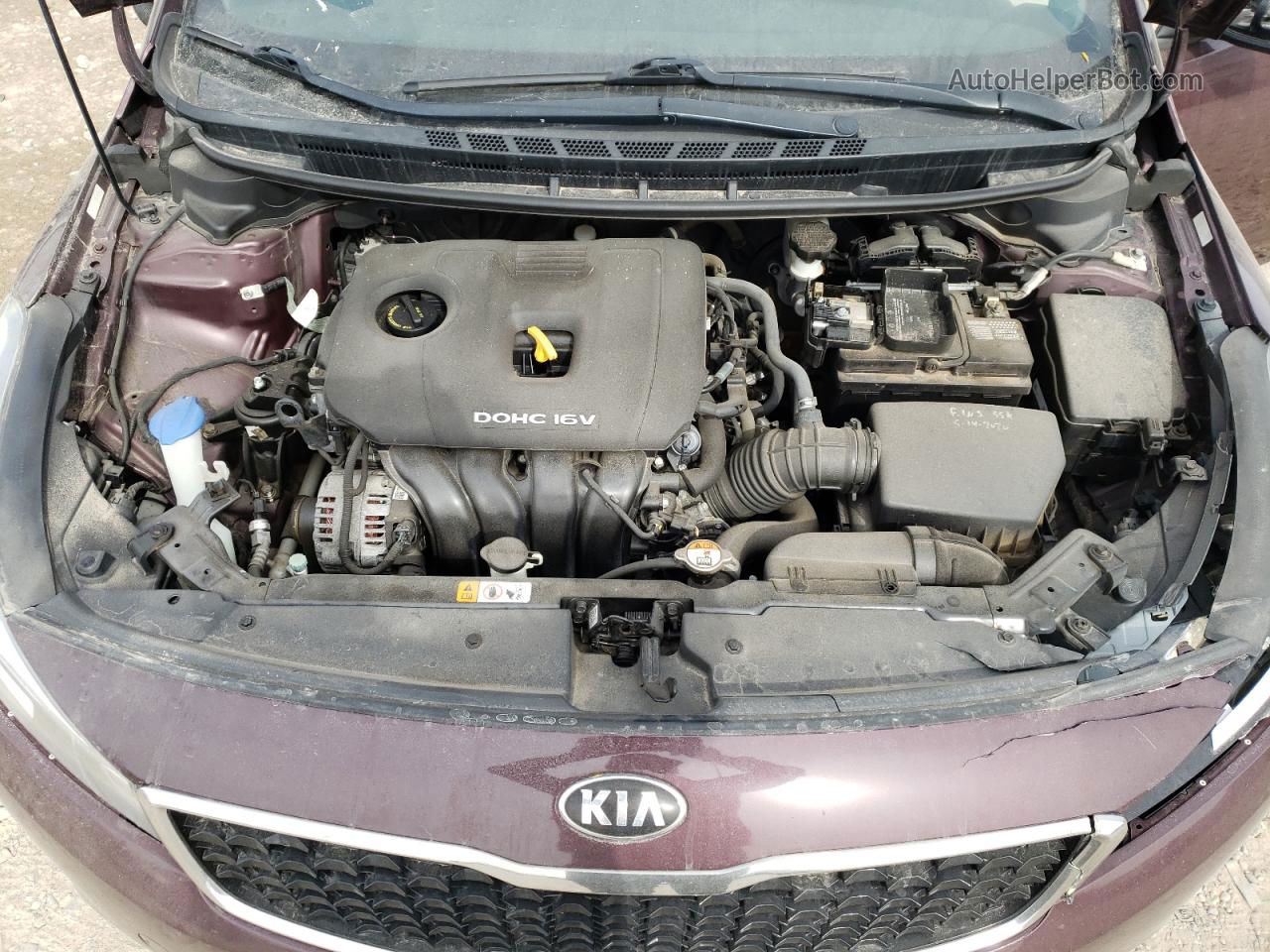 2017 Kia Forte Lx Бордовый vin: 3KPFK4A72HE156616