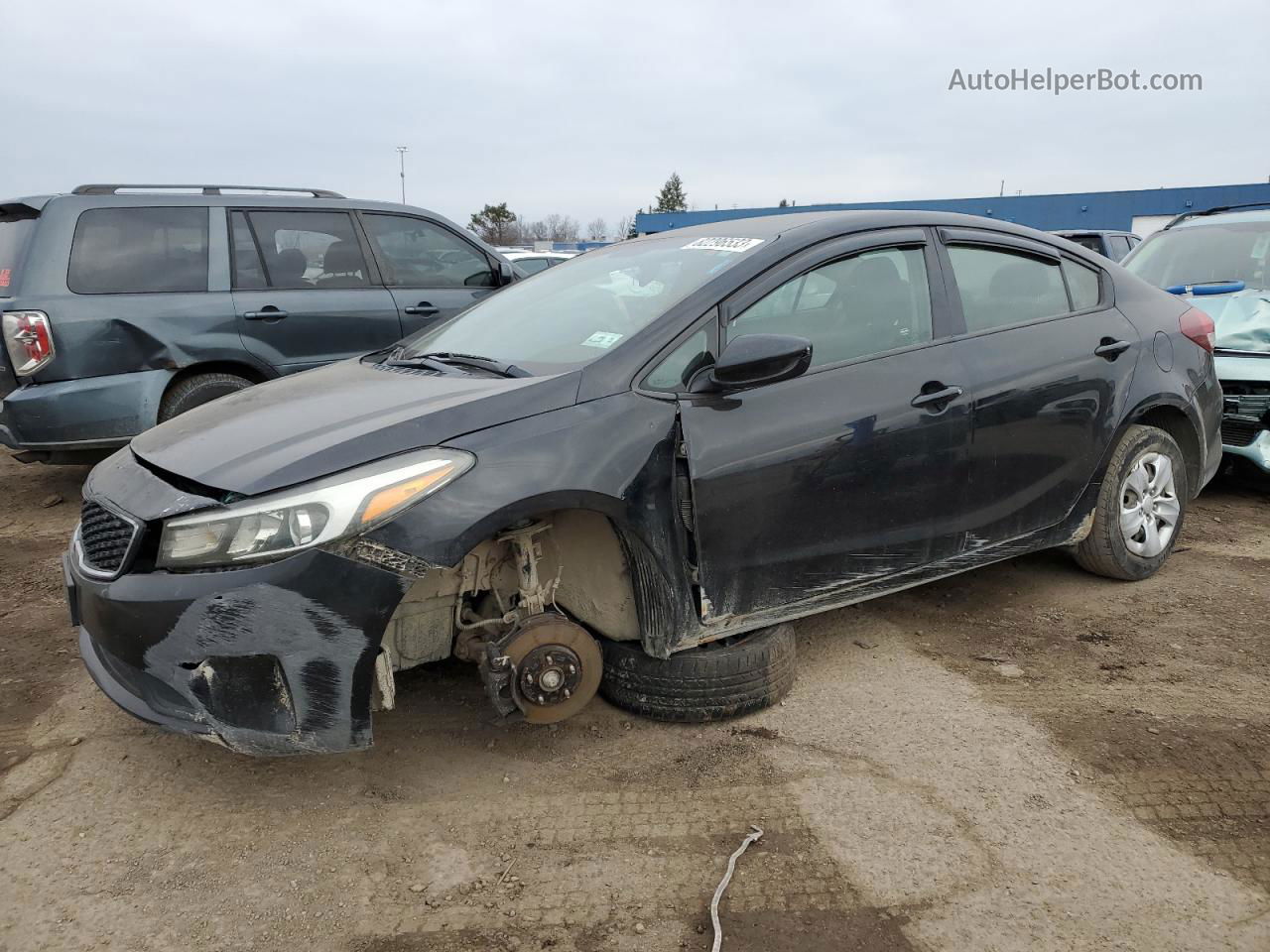 2017 Kia Forte Lx Черный vin: 3KPFK4A72HE160505