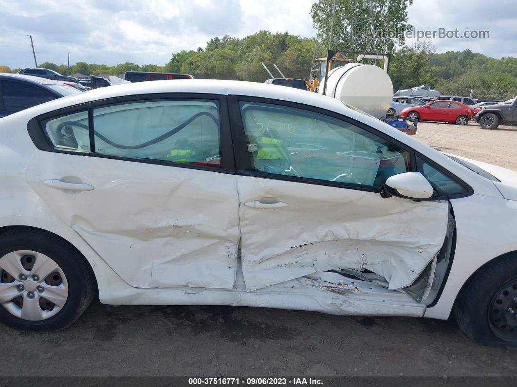 2018 Kia Forte Lx White vin: 3KPFK4A72JE191954