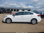 2018 Kia Forte Lx White vin: 3KPFK4A72JE191954