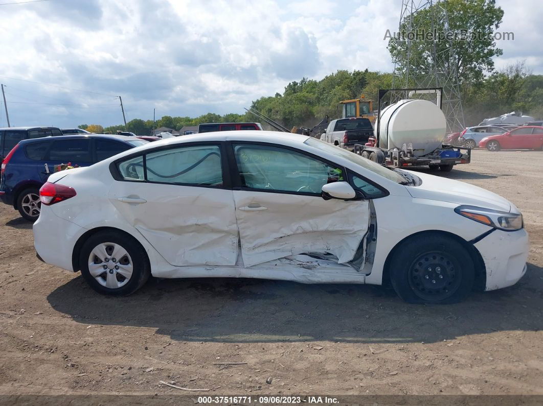 2018 Kia Forte Lx White vin: 3KPFK4A72JE191954