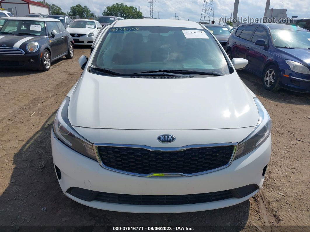 2018 Kia Forte Lx White vin: 3KPFK4A72JE191954