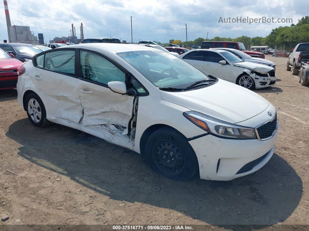 2018 Kia Forte Lx White vin: 3KPFK4A72JE191954