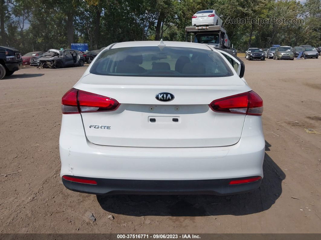 2018 Kia Forte Lx White vin: 3KPFK4A72JE191954