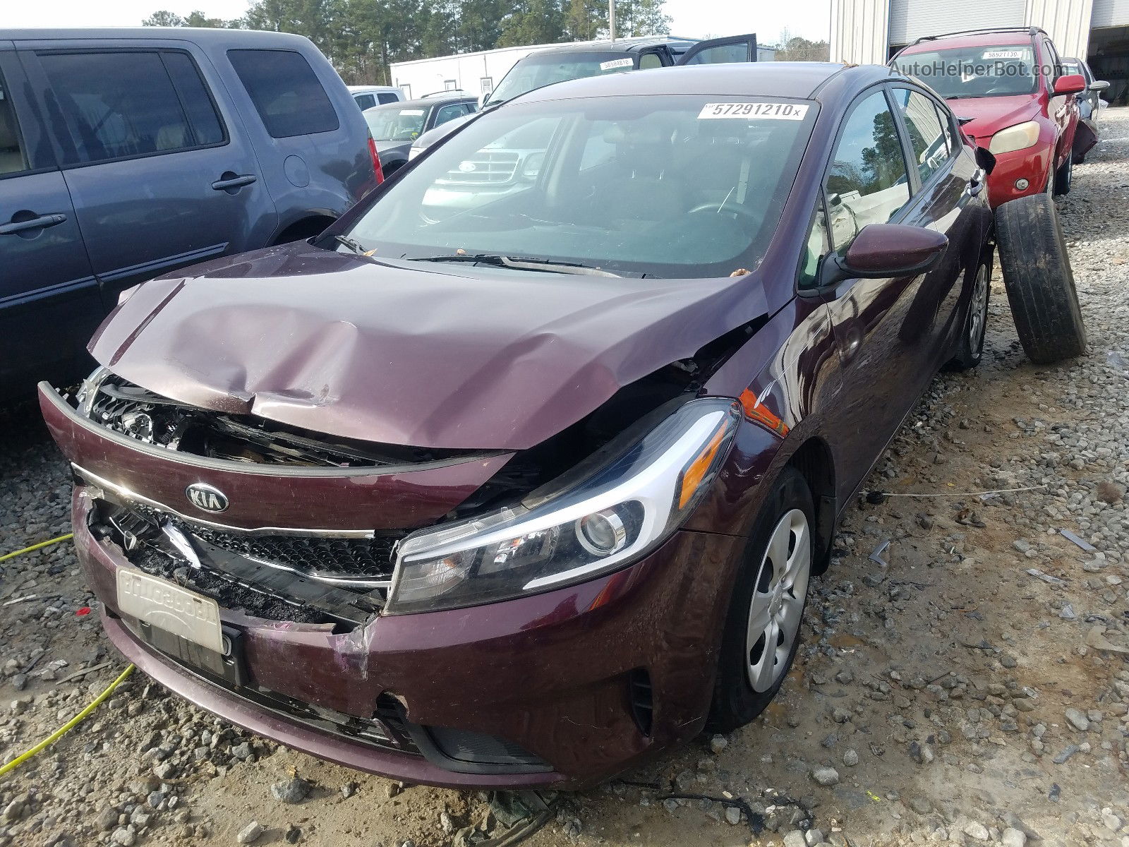 2018 Kia Forte Lx Purple vin: 3KPFK4A72JE206582