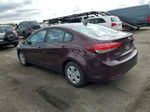 2018 Kia Forte Lx Maroon vin: 3KPFK4A72JE251098