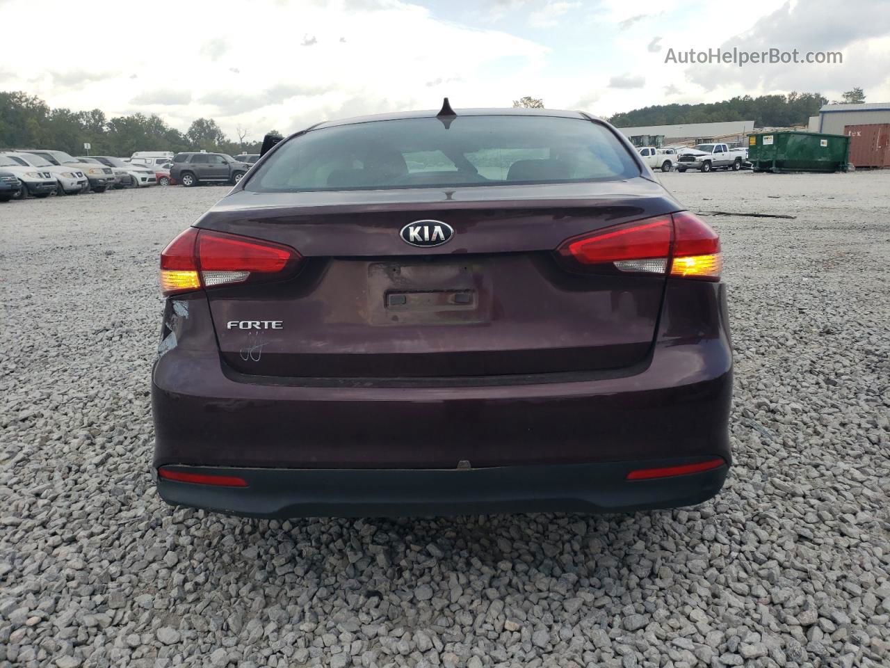 2018 Kia Forte Lx Maroon vin: 3KPFK4A72JE271383