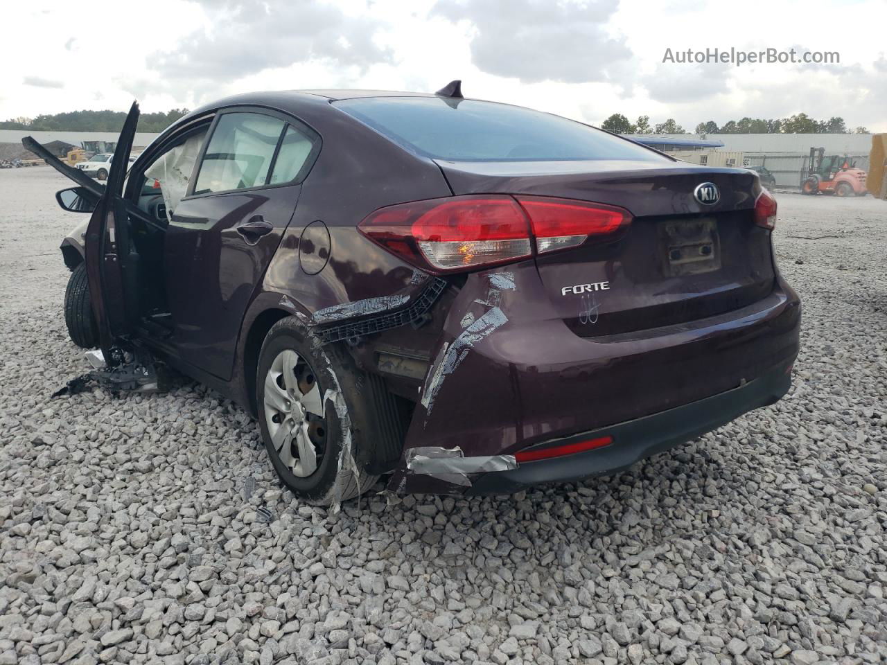 2018 Kia Forte Lx Maroon vin: 3KPFK4A72JE271383