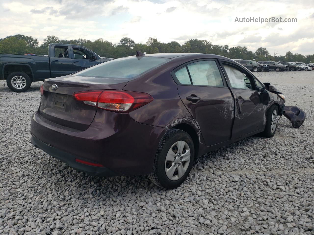 2018 Kia Forte Lx Темно-бордовый vin: 3KPFK4A72JE271383