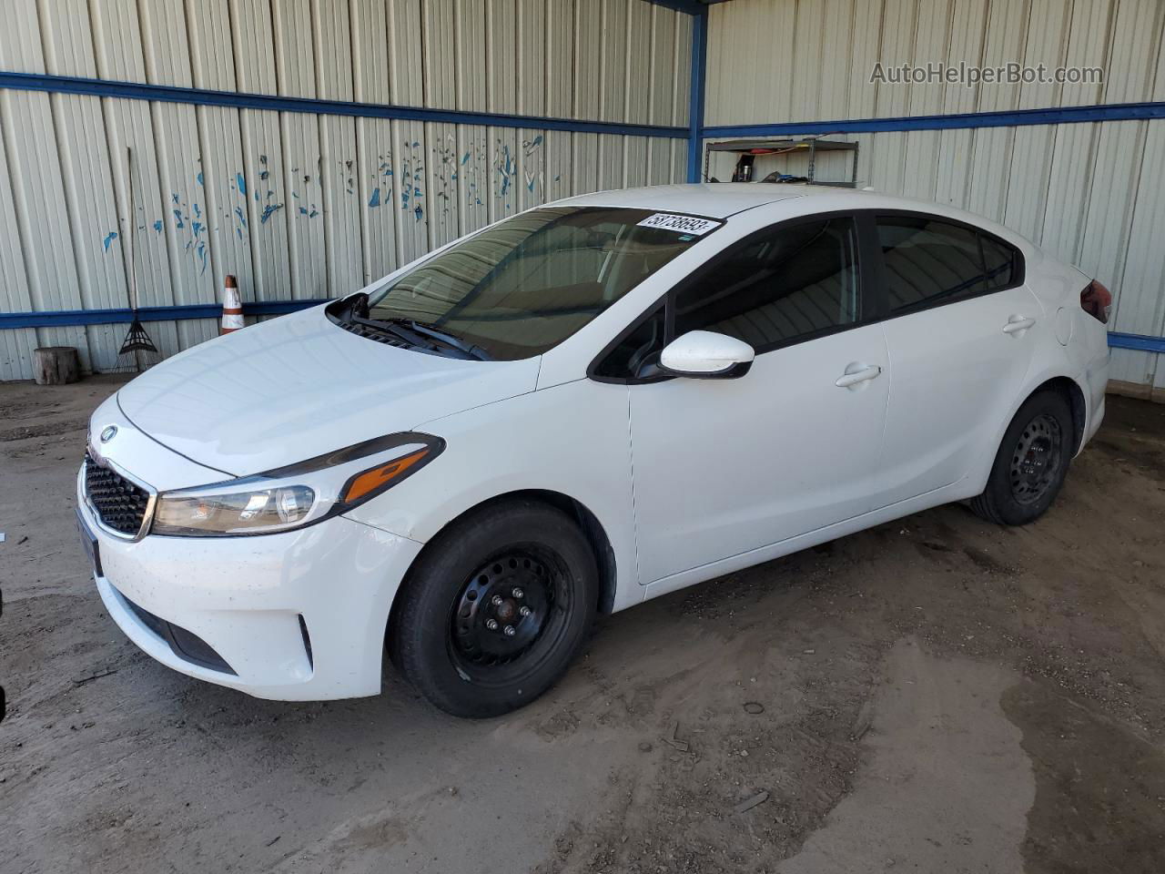 2017 Kia Forte Lx White vin: 3KPFK4A73HE012363