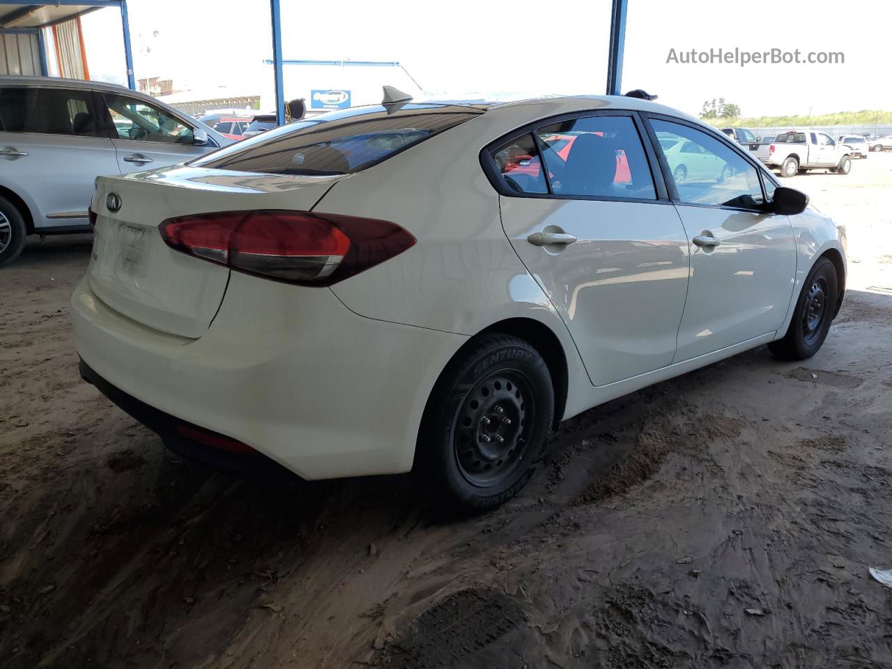 2017 Kia Forte Lx White vin: 3KPFK4A73HE012363