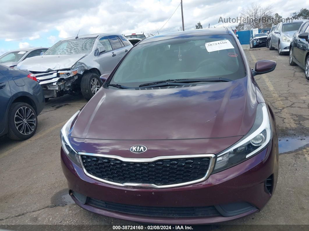 2017 Kia Forte Lx Бордовый vin: 3KPFK4A73HE012475