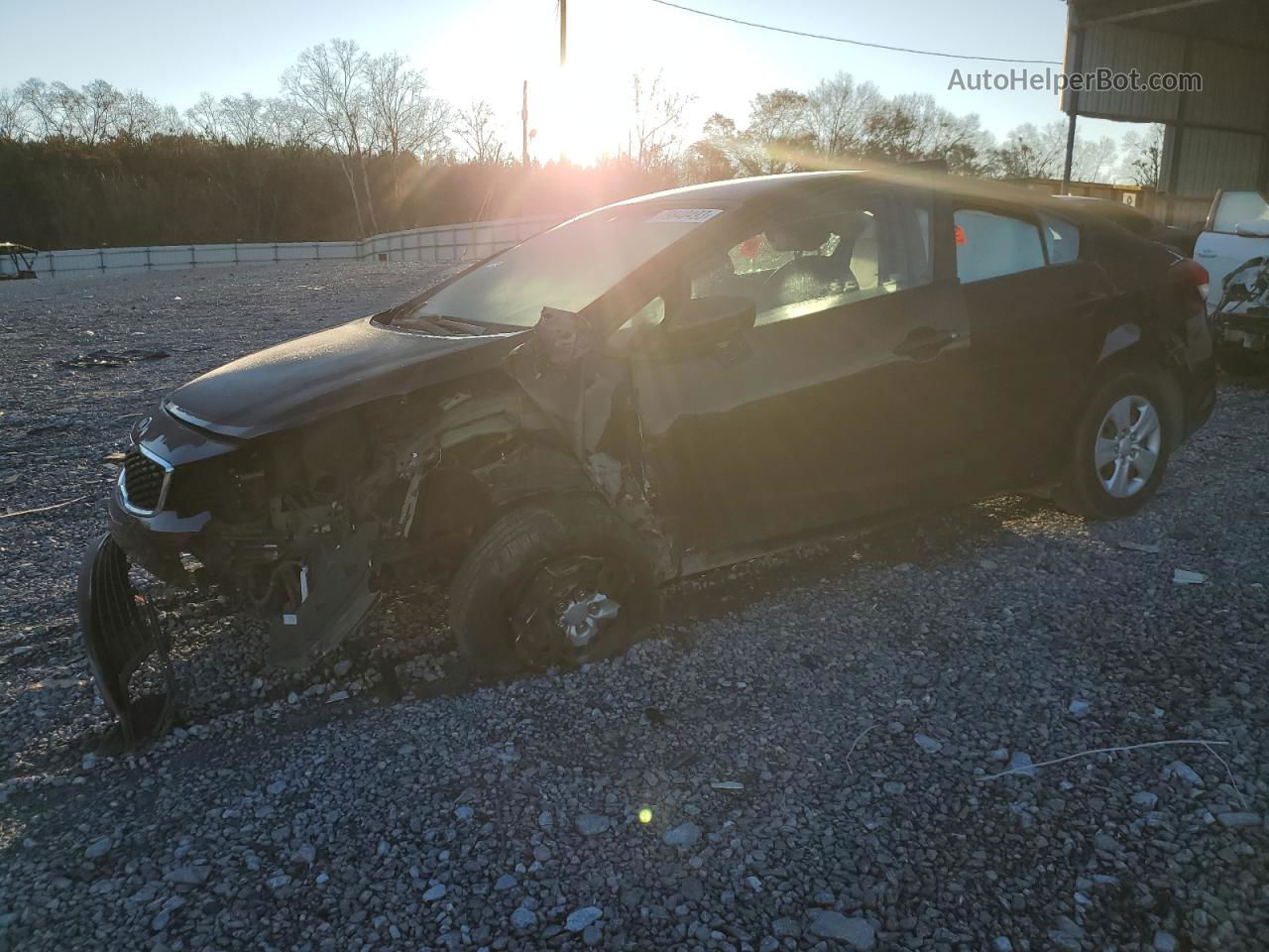 2017 Kia Forte Lx Burgundy vin: 3KPFK4A73HE025467