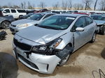 2017 Kia Forte Lx Silver vin: 3KPFK4A73HE073034