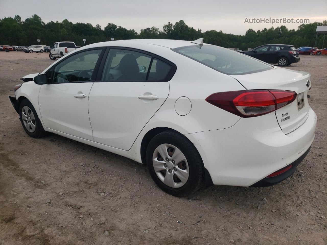 2017 Kia Forte Lx White vin: 3KPFK4A73HE083434