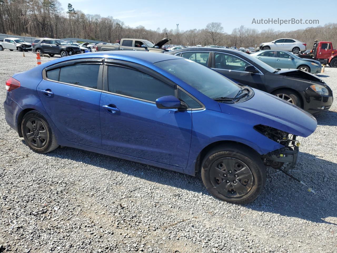 2017 Kia Forte Lx Blue vin: 3KPFK4A73HE143471