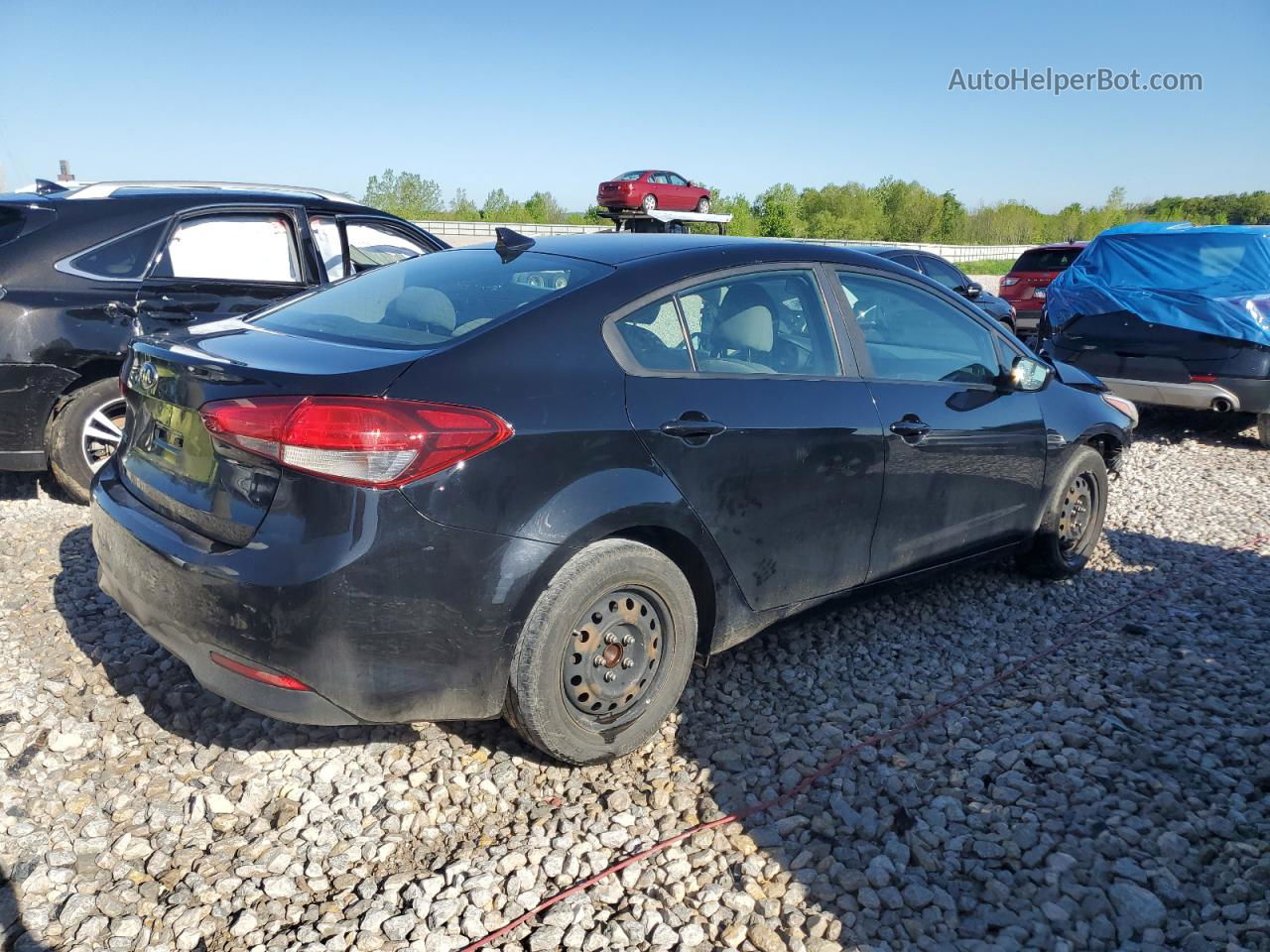 2017 Kia Forte Lx Black vin: 3KPFK4A73HE156592