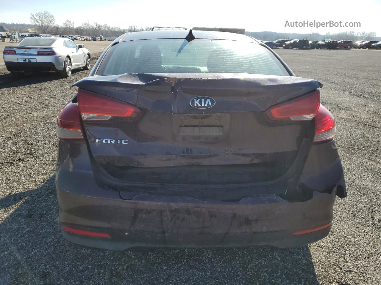 2018 Kia Forte Lx Maroon vin: 3KPFK4A73JE245052