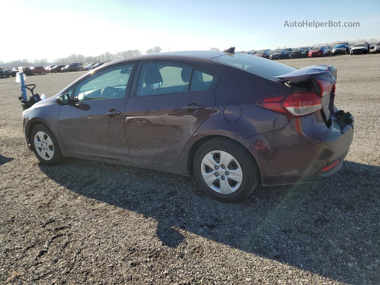 2018 Kia Forte Lx Maroon vin: 3KPFK4A73JE245052