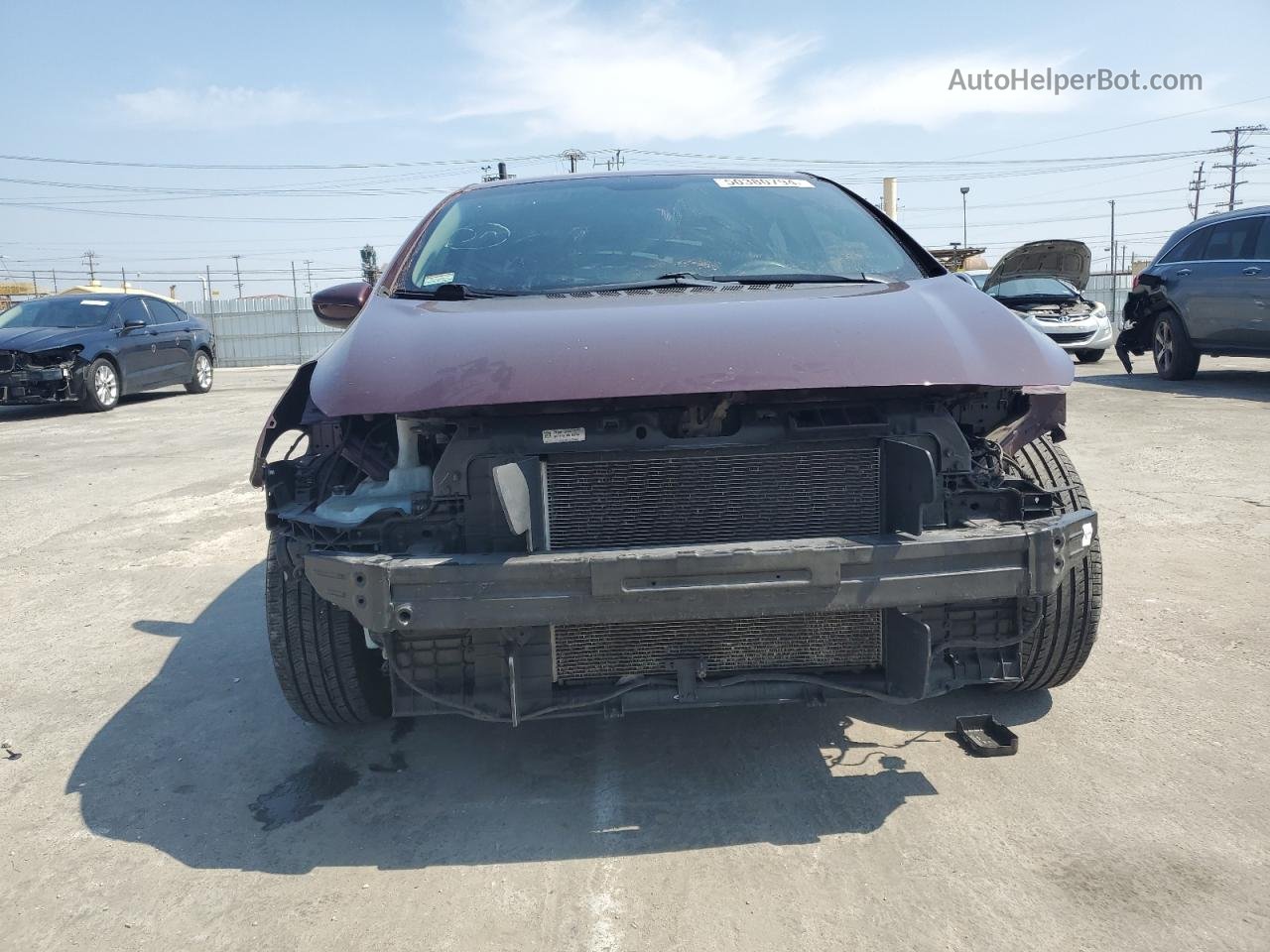 2018 Kia Forte Lx Maroon vin: 3KPFK4A73JE254740