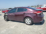 2018 Kia Forte Lx Maroon vin: 3KPFK4A73JE254740