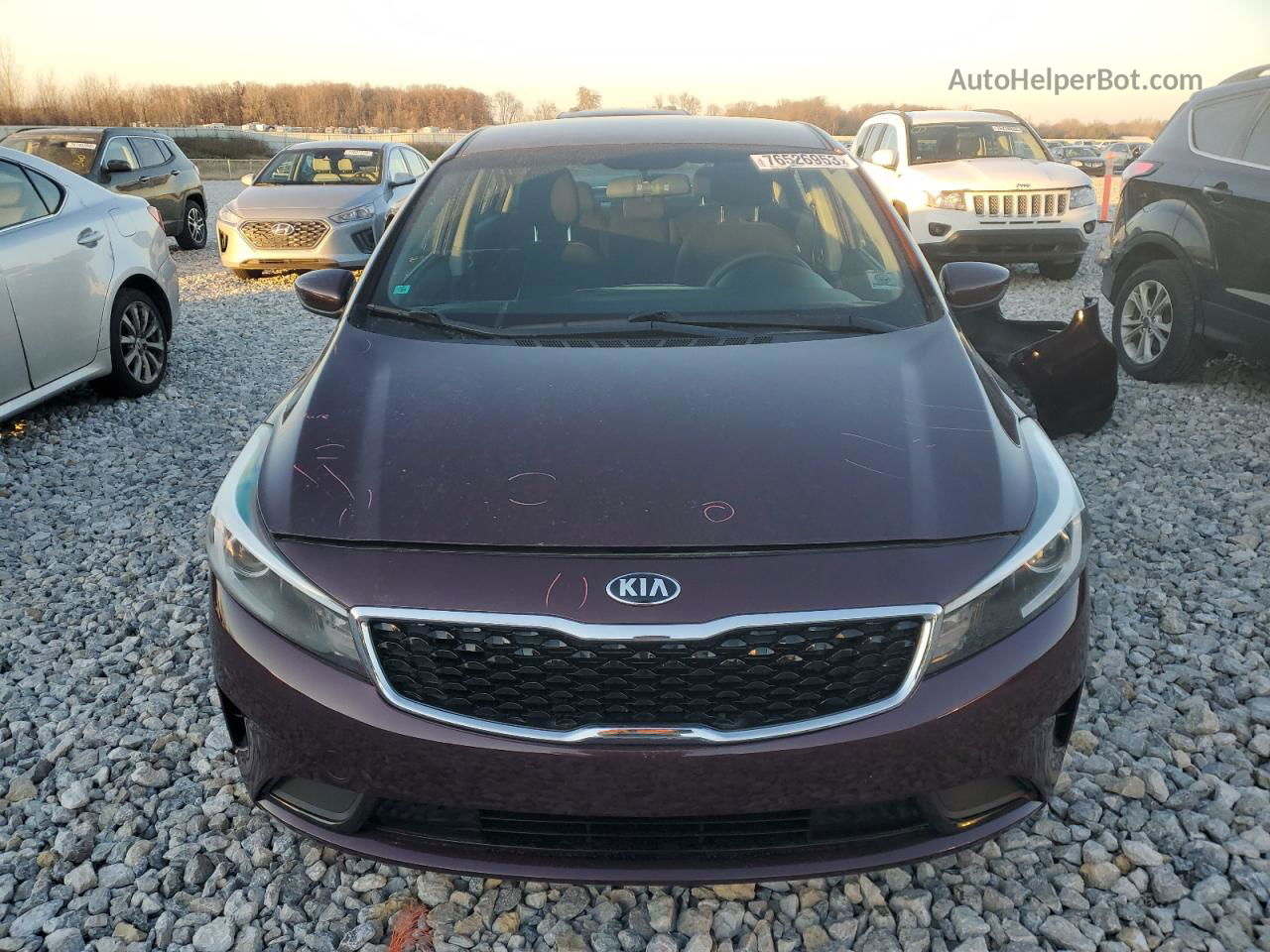 2018 Kia Forte Lx Бордовый vin: 3KPFK4A73JE268041