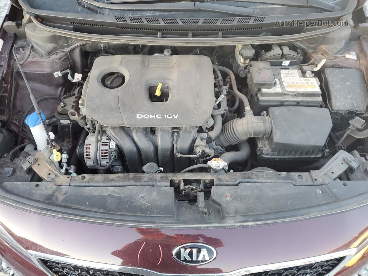 2018 Kia Forte Lx Бордовый vin: 3KPFK4A73JE268041