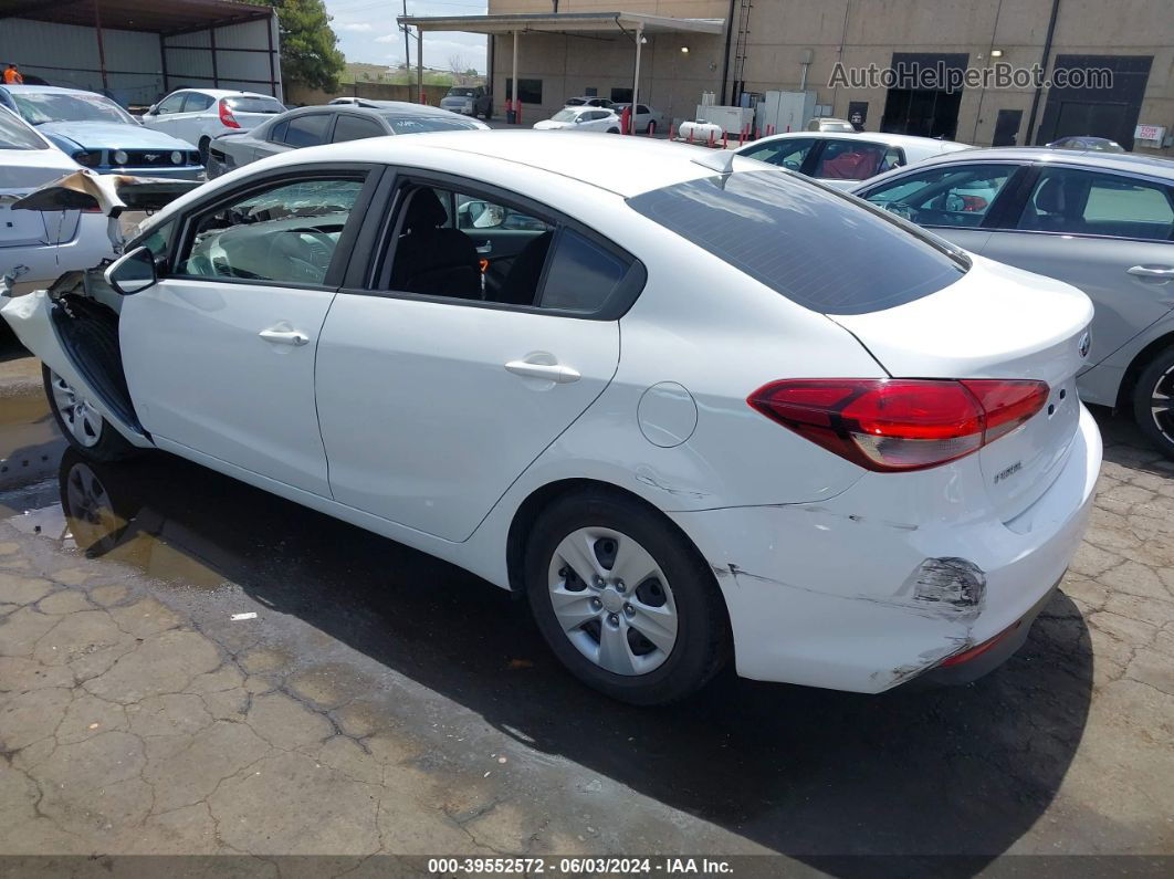 2018 Kia Forte Lx White vin: 3KPFK4A73JE280349