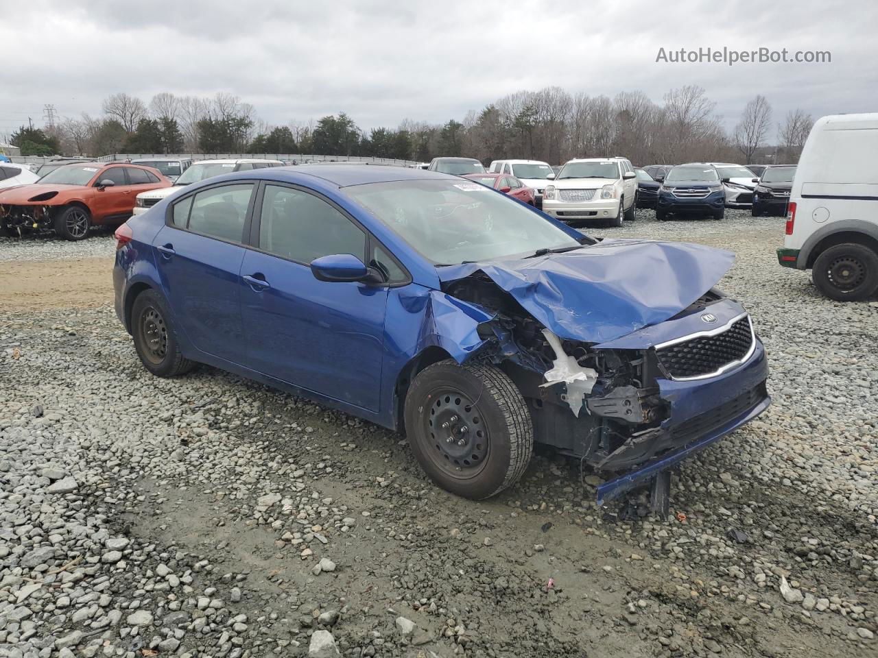 2018 Kia Forte Lx Blue vin: 3KPFK4A73JE283333